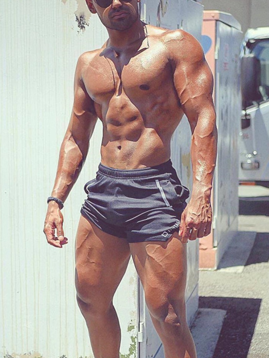 

Lovely Men Sporty Letter Print Slit Grey Active Shorts