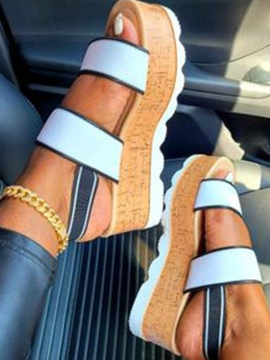 

LW Casual High Sole White Platform Shoes