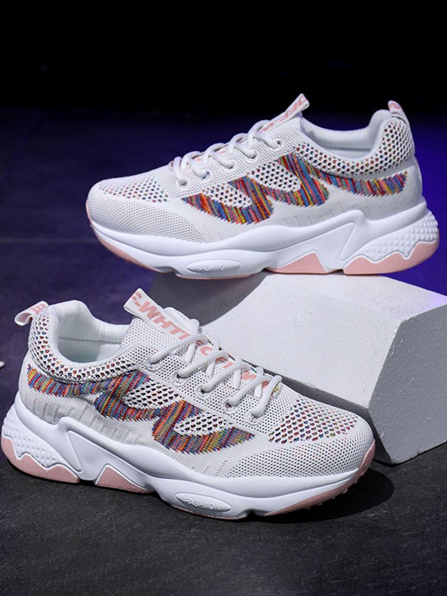 

Lovely Sporty Chunky Sole White Sneakers