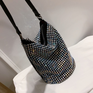LW Casual Sequined Multicolor Messenger Bag
