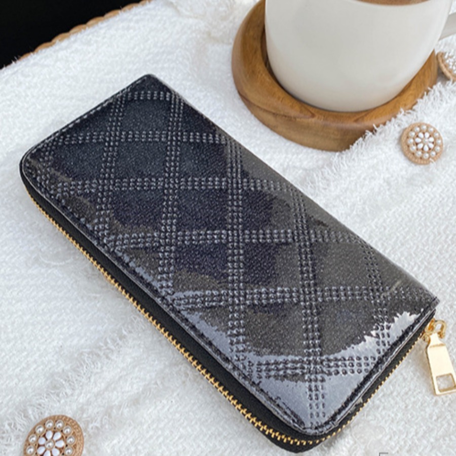 

Lovely Casual Geometric Decoration Black Wallet