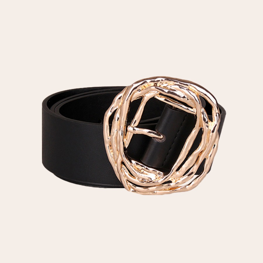 

LW Street Buckle Design Black Belt