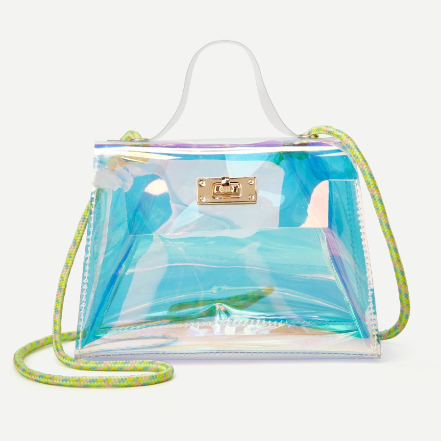 

LW Casual See-through Multicolor Crossbody Bag, Multi