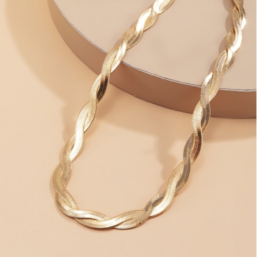 LW Casual Chain Decoration Gold Necklace