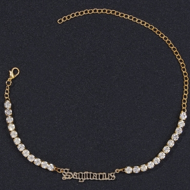 

LW Sagittarius Casual Letter Decoration Succinite Anklet