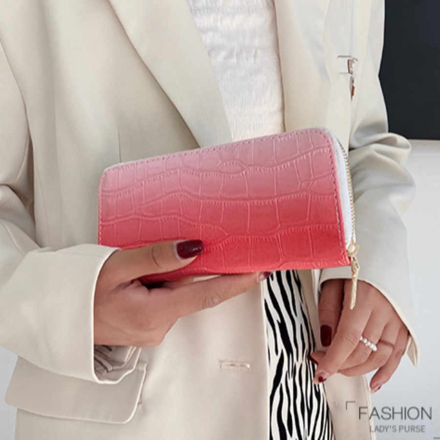 

Lovely Gradient Embossed Wallets, Red