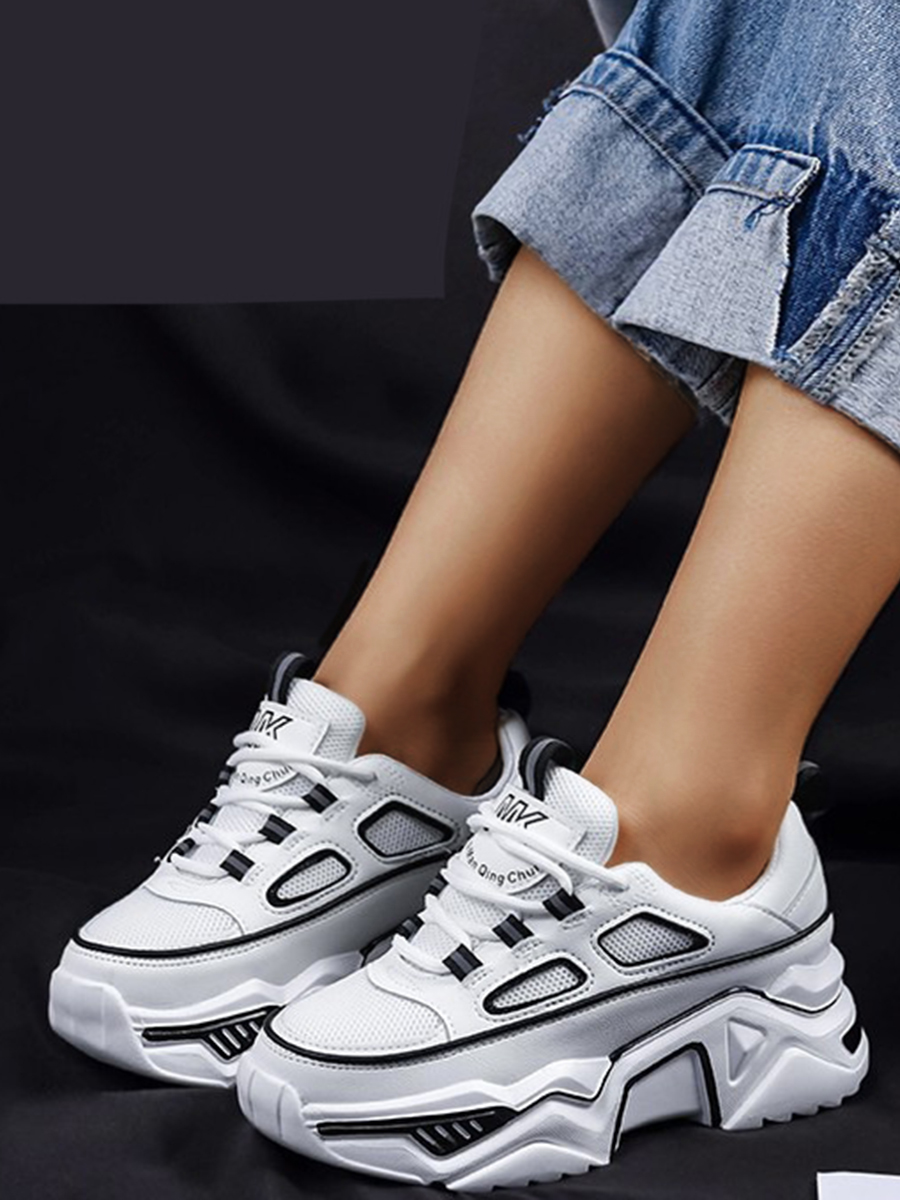 

Lovely Chunky Sole Sneakers, Black