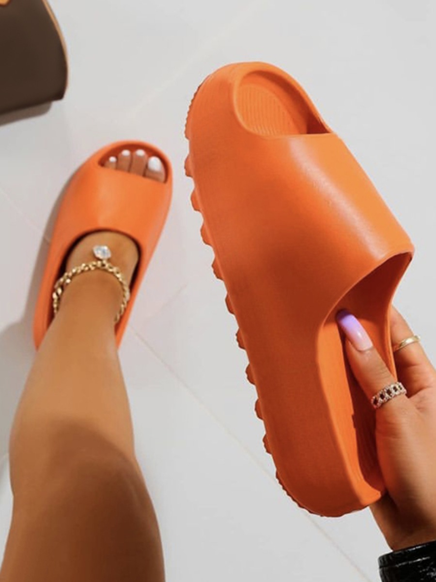 

LW Open Front Slippers, Orange