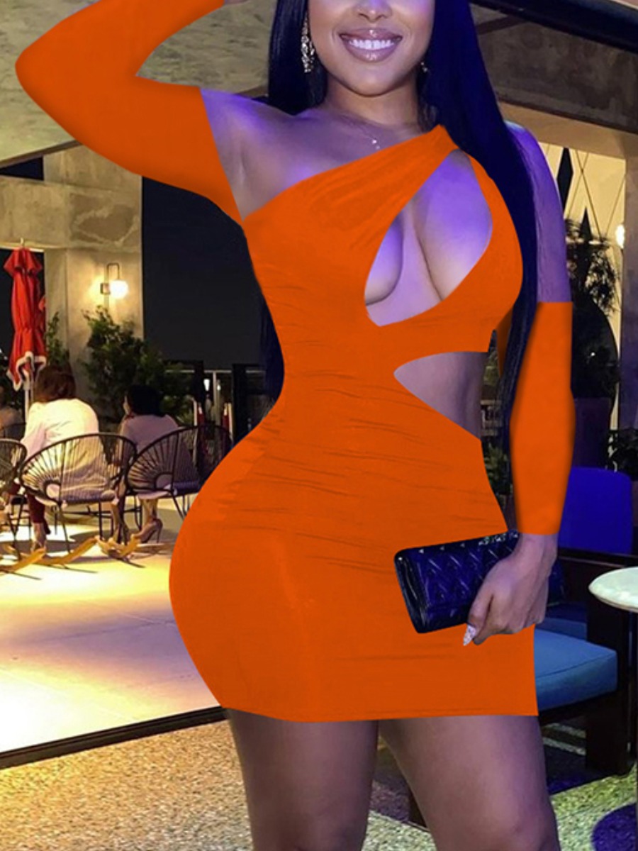 

LW SXY Hollow-out Bodycon Dress, Croci