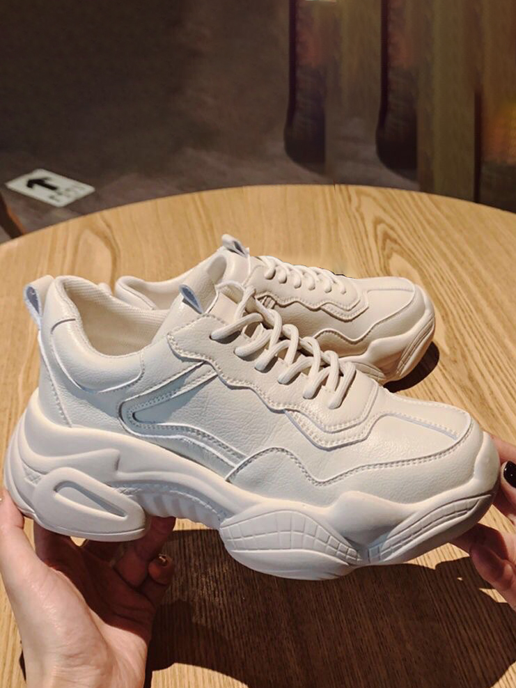 

LW Chunky Sole Sneakers, Beige
