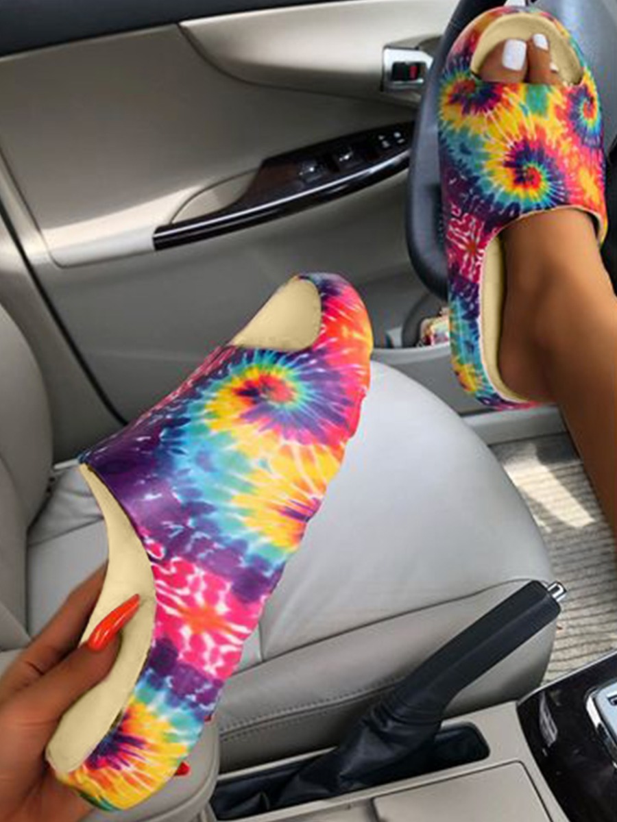 

LW Tie-dye Slippers, Multi