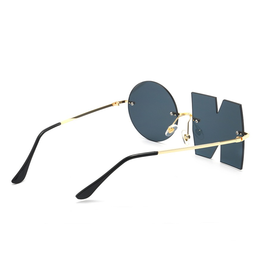 LW Geometric Letter Design Sunglasses