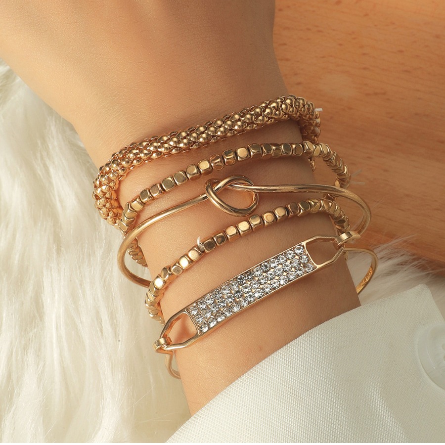 

LW 5-piece Hollow-out Bracelet, Gold