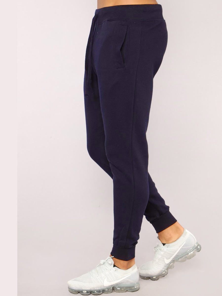

LW Men Drawstring Pocket Design Pants, Navy blue