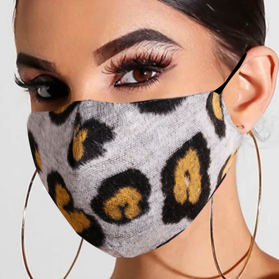 

LW COTTON Leopard Print Face Mask