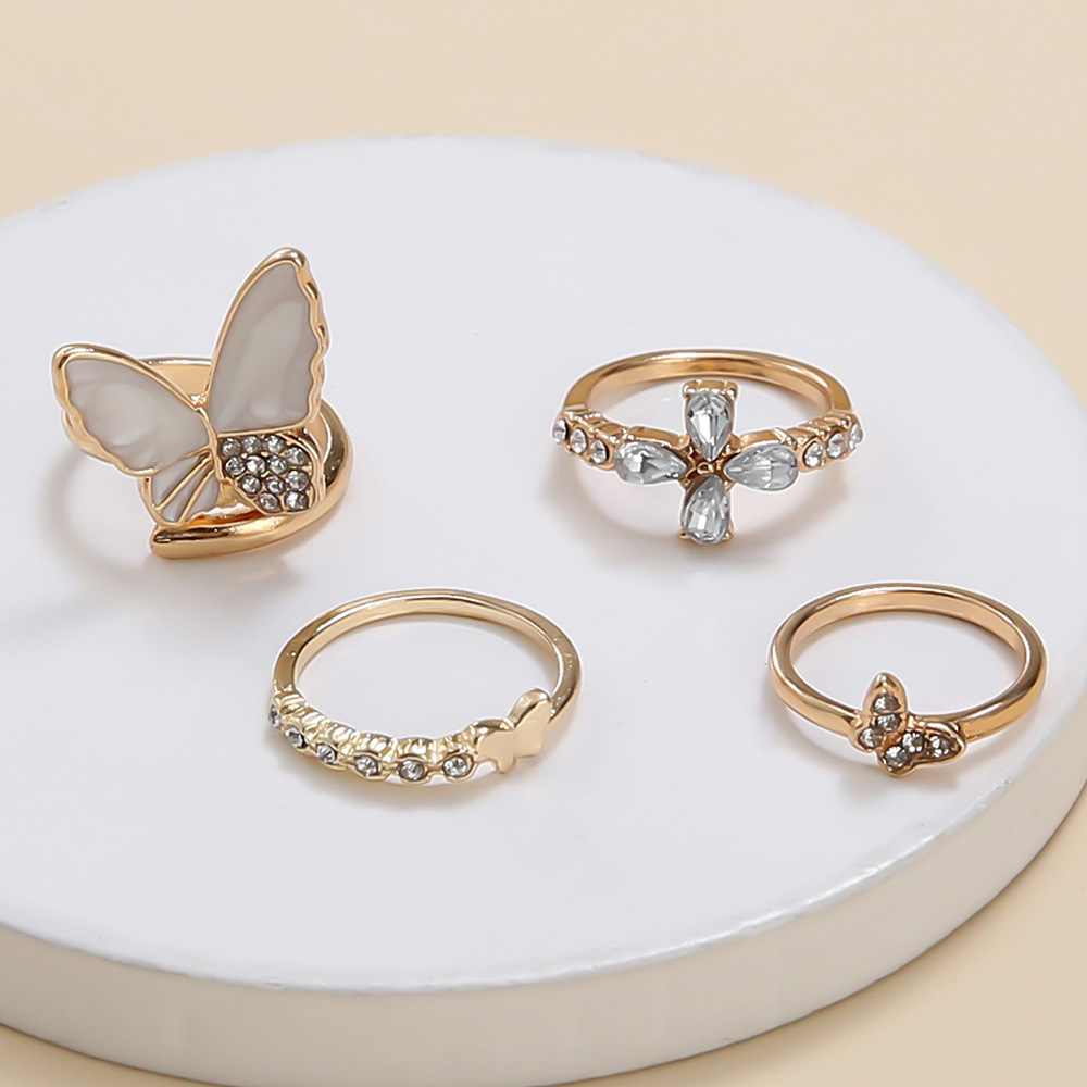 LW 4-piece Butterfly Decoration Ring
