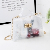 LW See-through Chain Strap Crossbody Bag