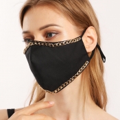LW COTTON Chain Patchwork Face Mask