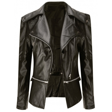 

LW Snake Letter Print Leather, Black