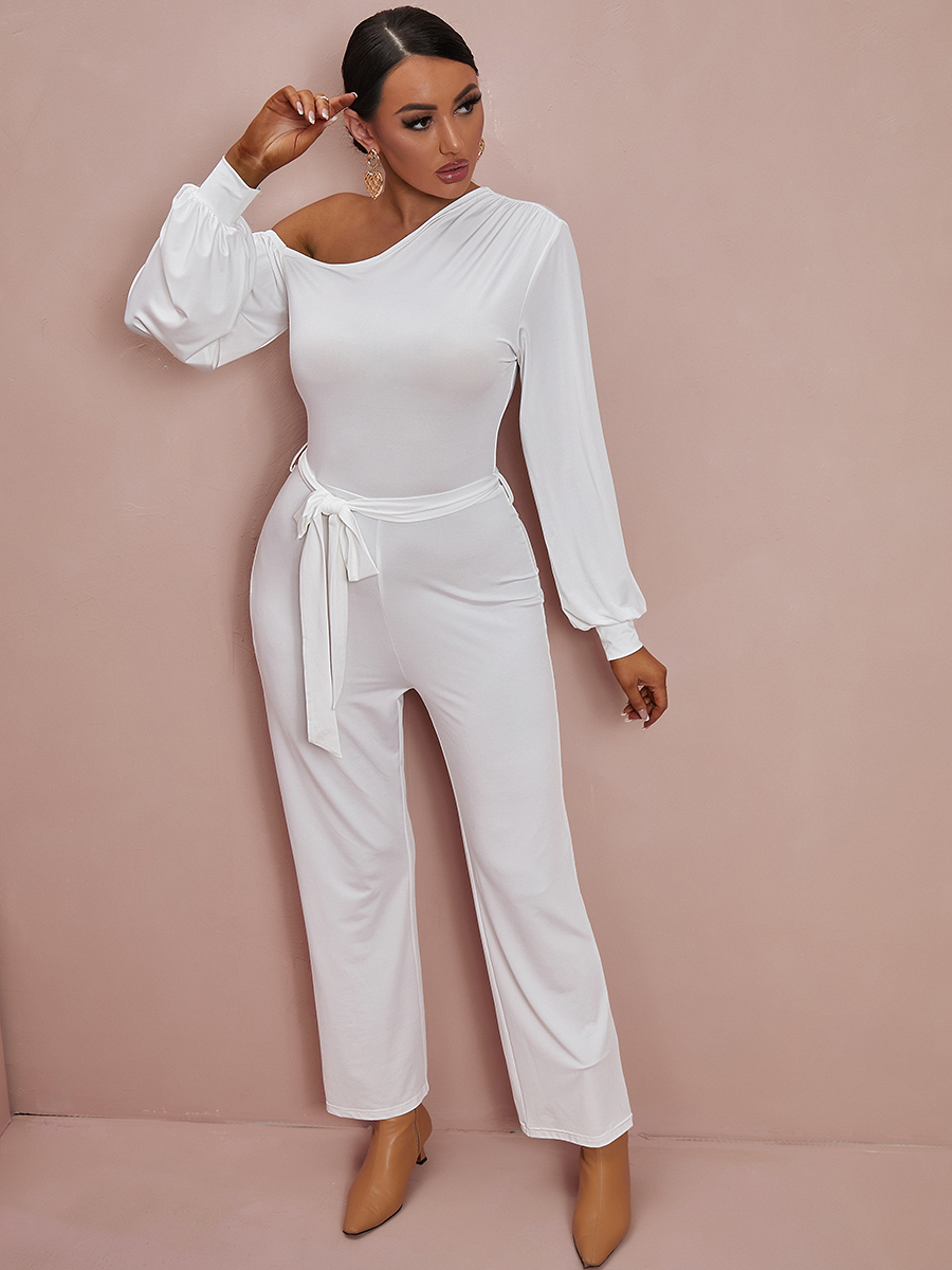 LW Bandage Ruffle Design Jumpsuit