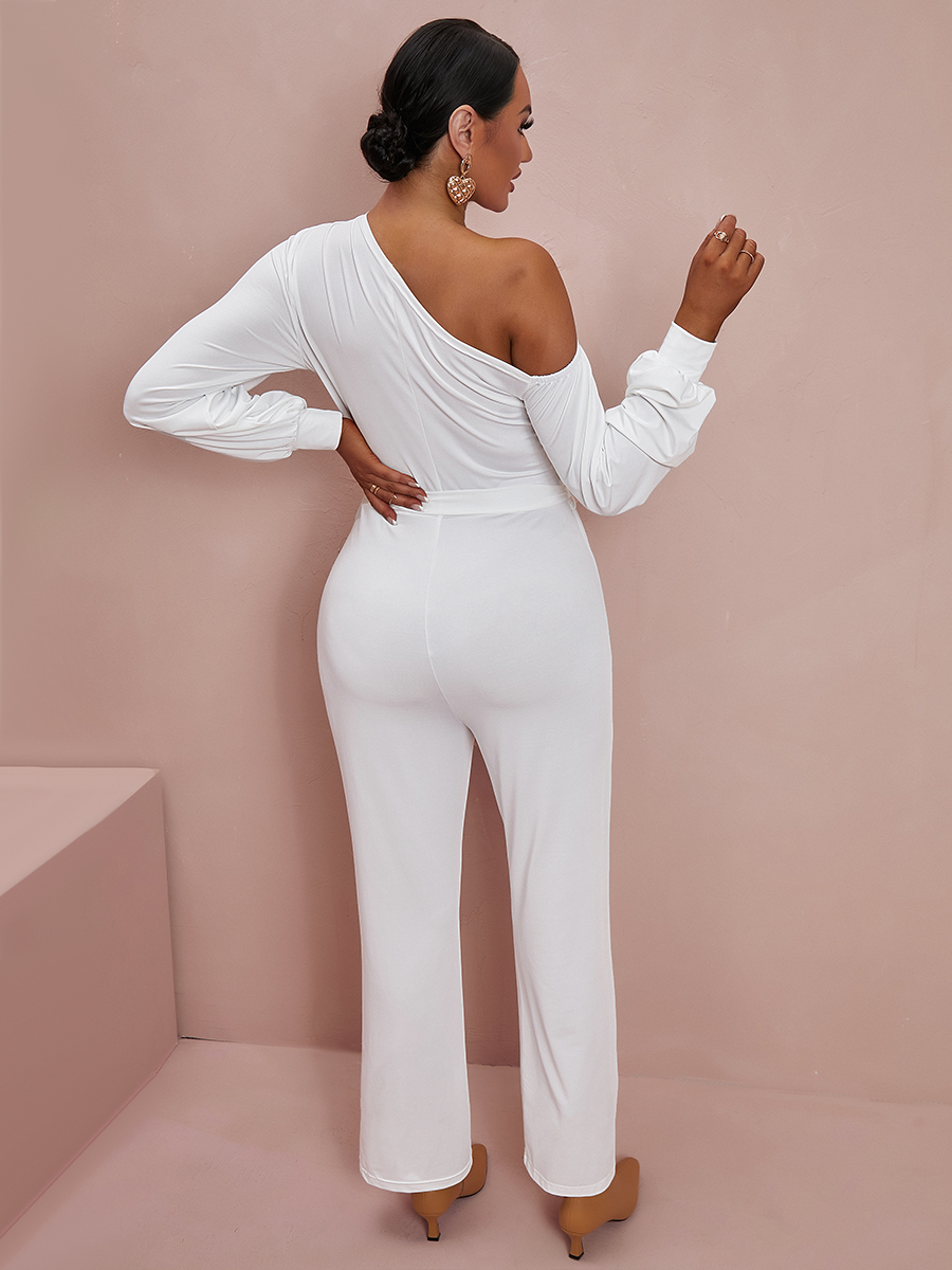 LW Bandage Ruffle Design Jumpsuit