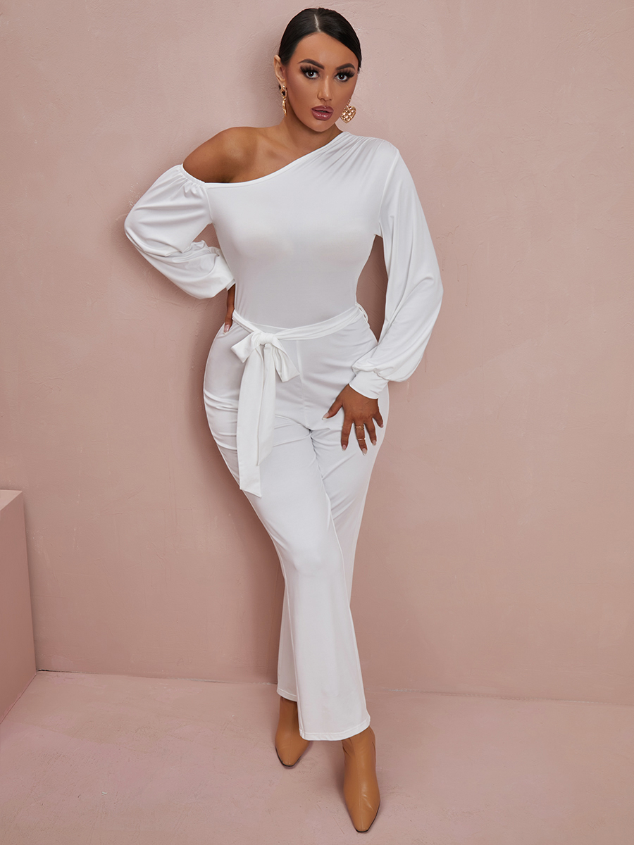 LW Bandage Ruffle Design Jumpsuit