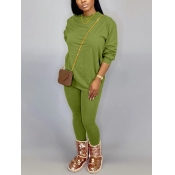 LW BASICS O Neck Skinny Pants Set