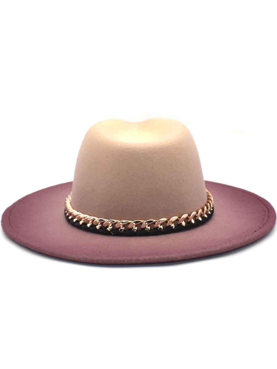 LW Gradent Chain Decor Hat