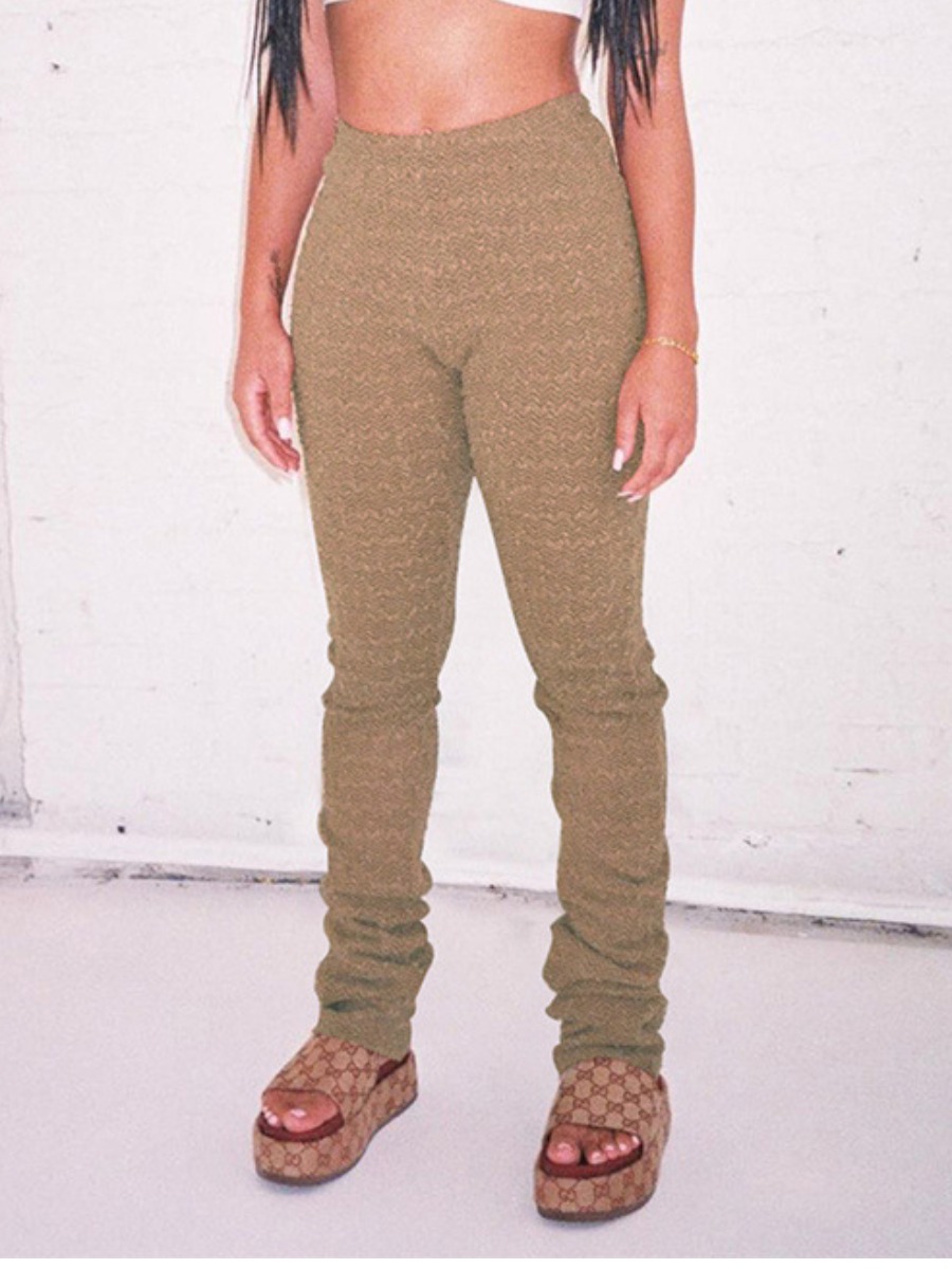 

LW Mid Waist Skinny Pants, Brown