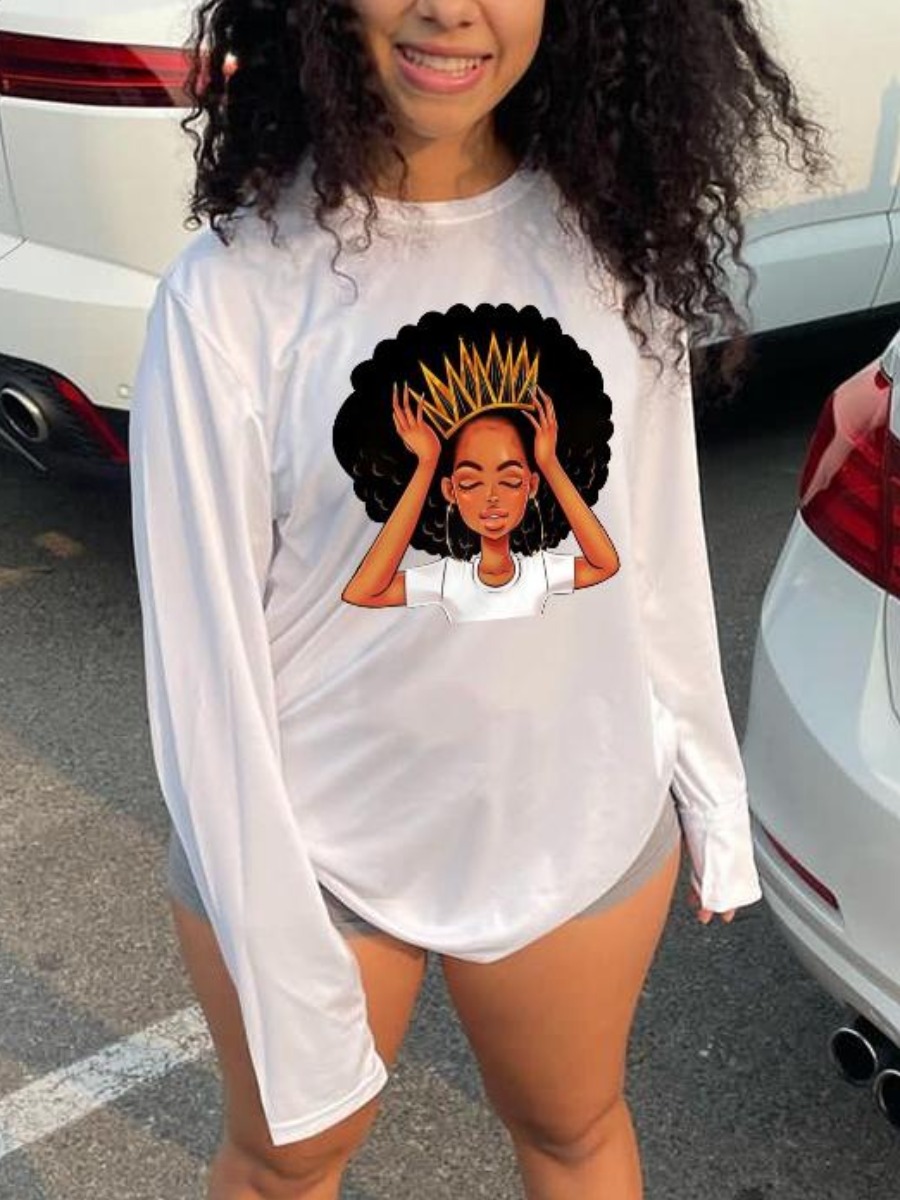 

LW Figure Crown Print T-shirt, White