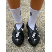 LW Crystal Pierced Flats