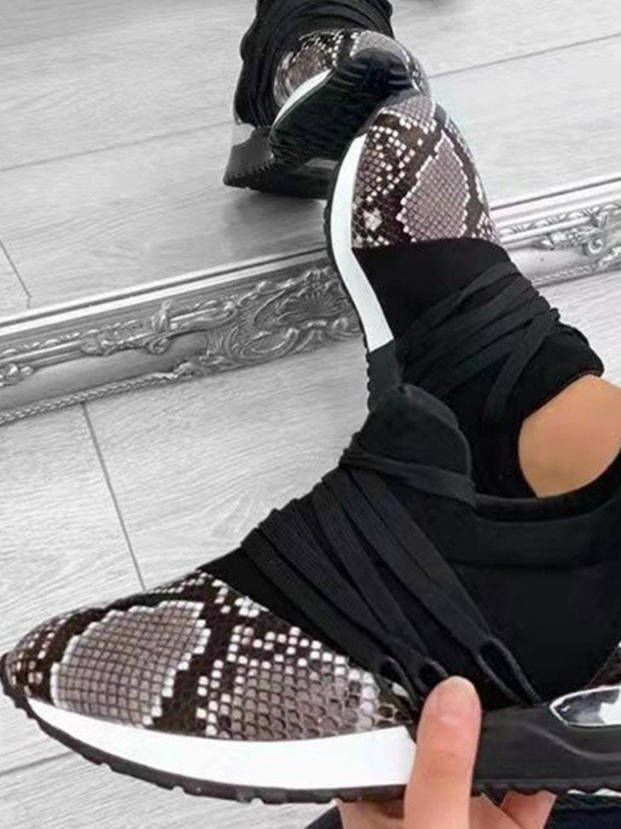 

LW Cobra Print Sneakers