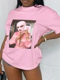 LW Masked Face Figure Print T-shirt