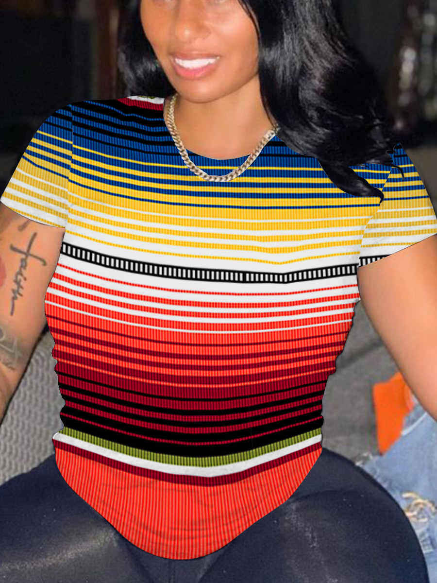 

LW Gradient Striped T-shirt, Multi