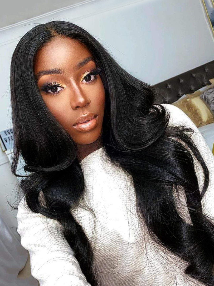 

LW Long Wavy Wig, Black