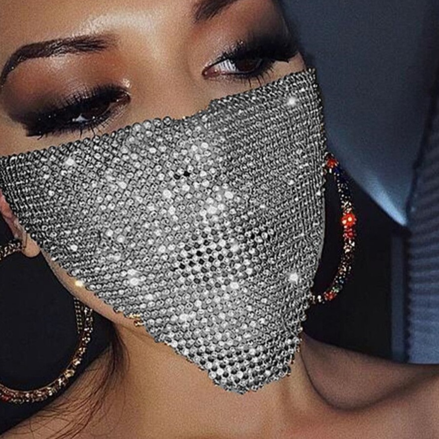 LW Sequined Face Mask