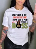 LW Figure Letter Print T-shirt