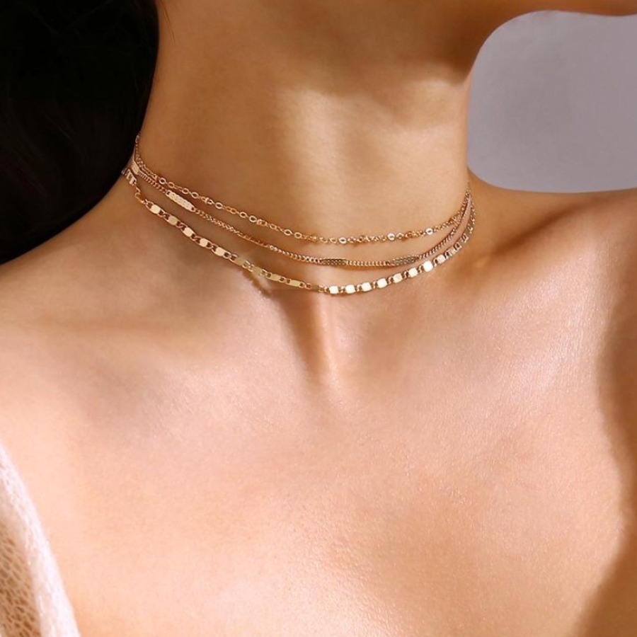 

LW Chain Multilayer Necklace, Gold