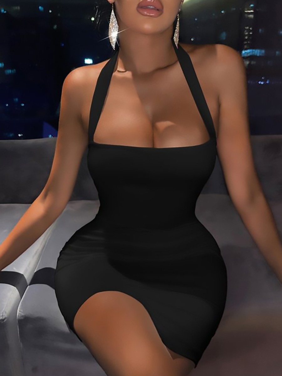 

LW Bodycon Cami Dress, Black