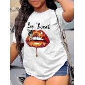LW Bee Lip Print T-shirt