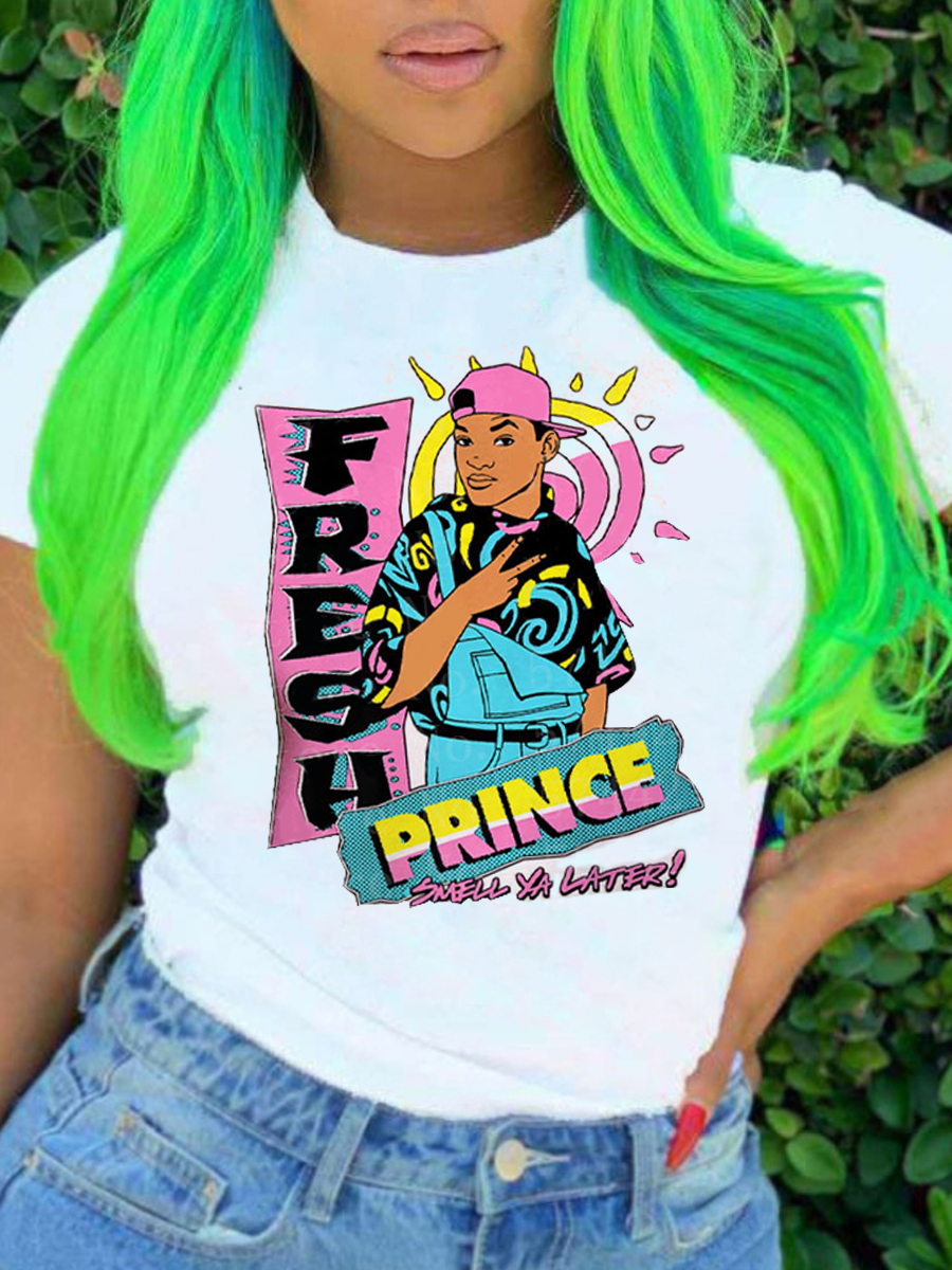 LW Figure Letter Print T-shirt