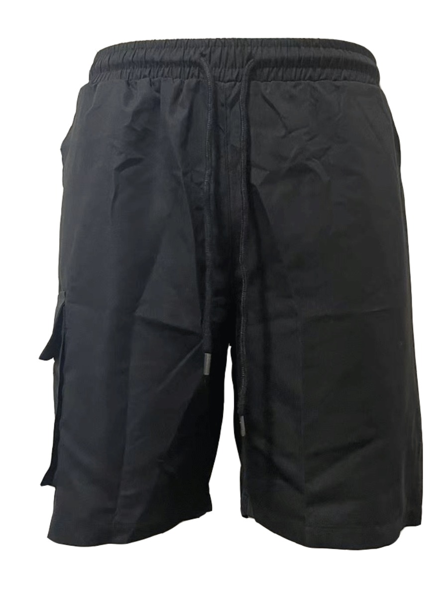 

LW Men Drawstring Side Pocket Pants, Black