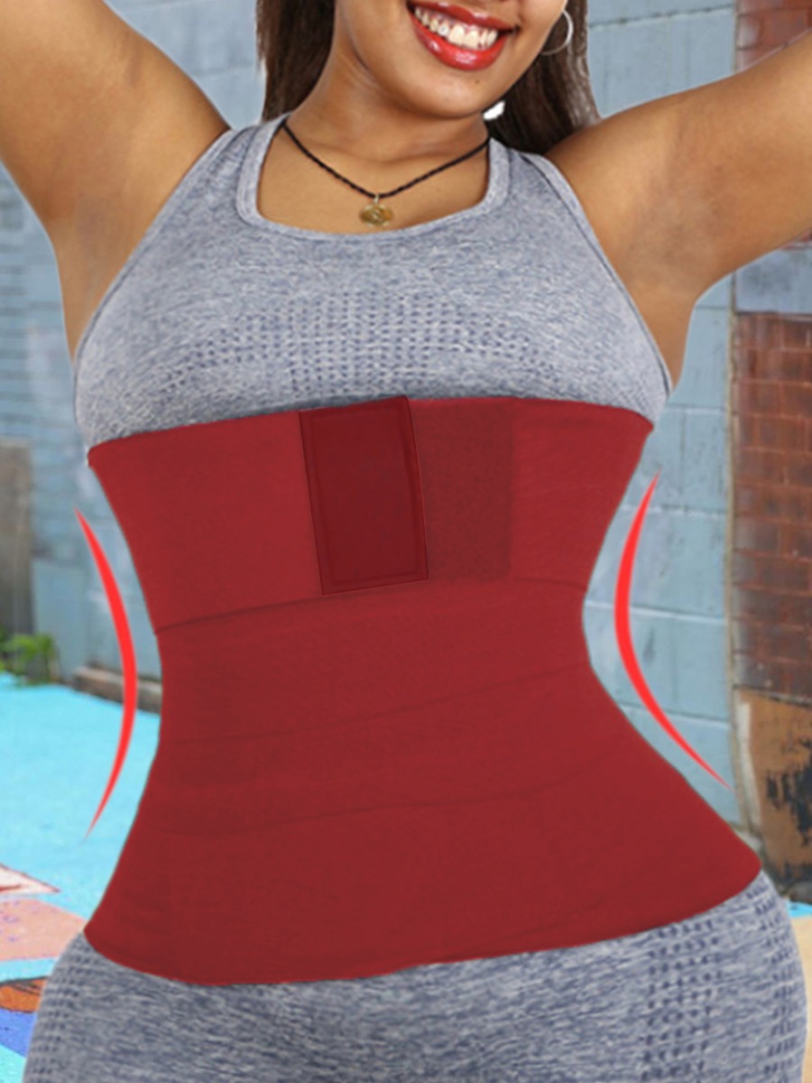 

LW High Stretchy Shapewear Corset, Red