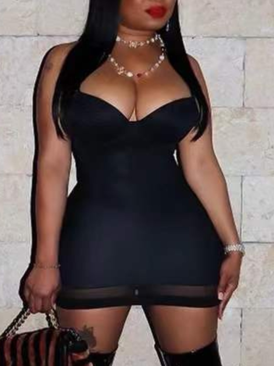 

LW SXY Plus Size Bodycon Cami Dress, Black