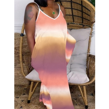 

LW Plus Size Gradient Pocket Design Cami Dress, Multi