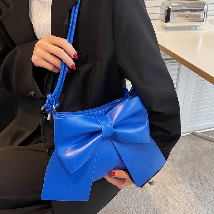 

LW Bow-tie Decor Crossbody Bag, Blue