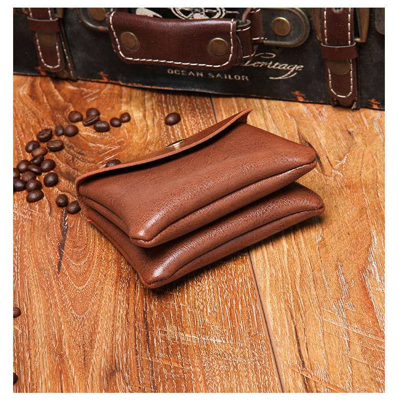LW BASICS Leather Button Design Tote Bag