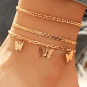 LW Butterfly Decor Anklet Body Chain