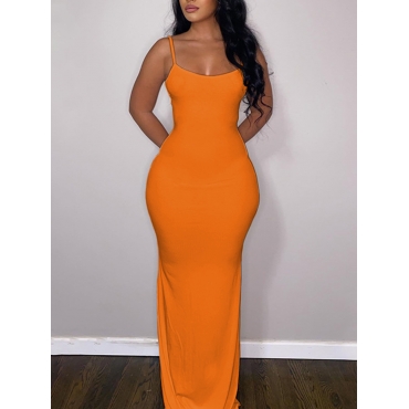 

LW Cami Bodycon Dress, Orange