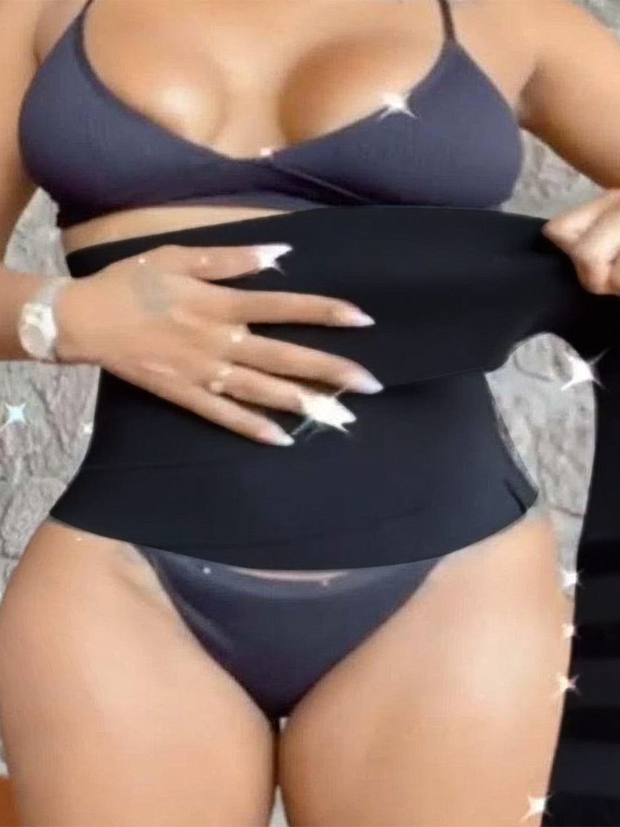 LovelyWholesale Plus Size Slimming Sweating Belt High Stretchy Shapewear (197Inch Long) All Seasons Sporty Spring Summer 2024